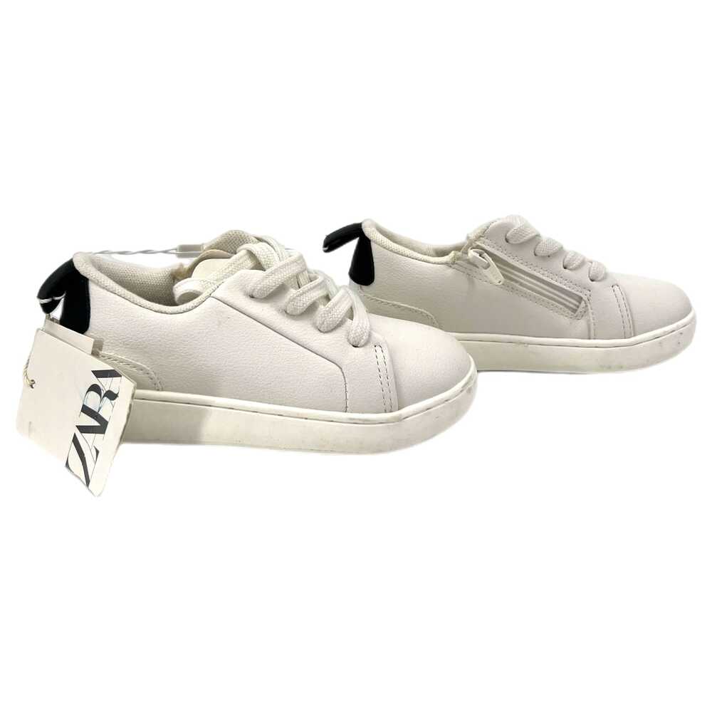 Zara White Synthetic Girls' Sneakers | Size 9.5T